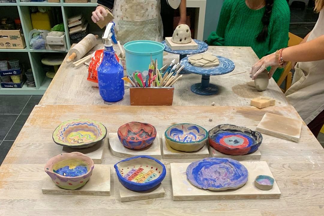 Ceramic pottery class for kids in Athens