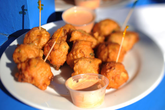 Fish fry conch fritters
