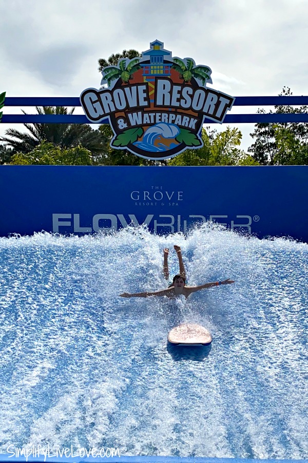 Flowrider at The Grove Resort