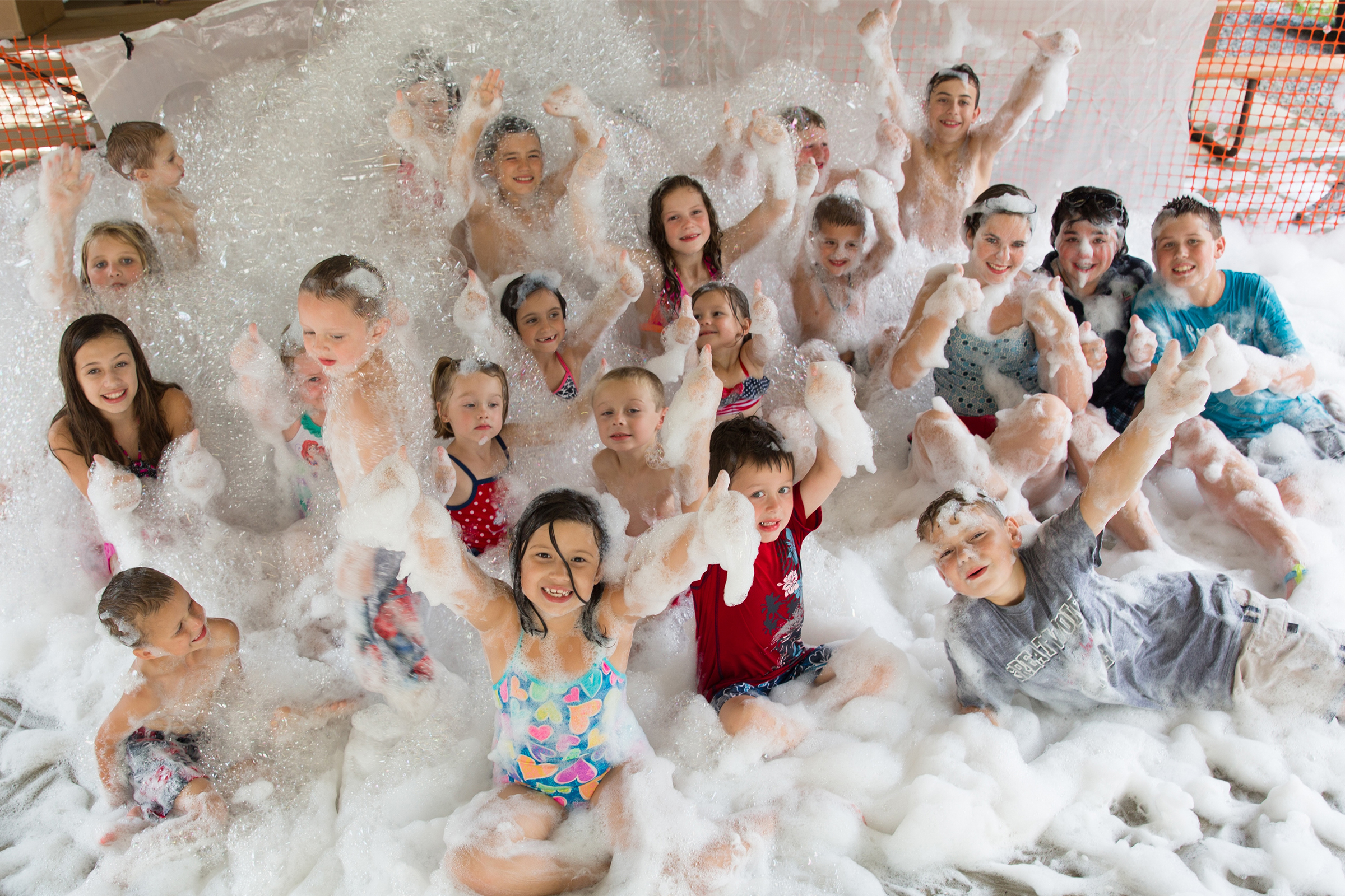 Foam Party at one of Yogi Bear's Jellystone Park Camps