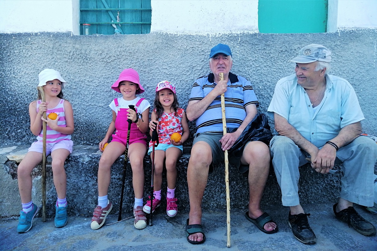 Resting up on a skip-gen tour in Greece