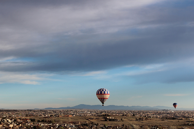 Hot Air Balloon ride with Rainbow Ryders in Albuquerque.