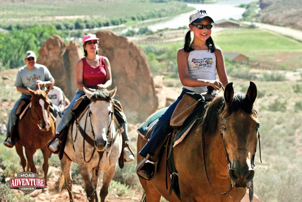 Moab Adventure Center - horseback riding through Castle Valley