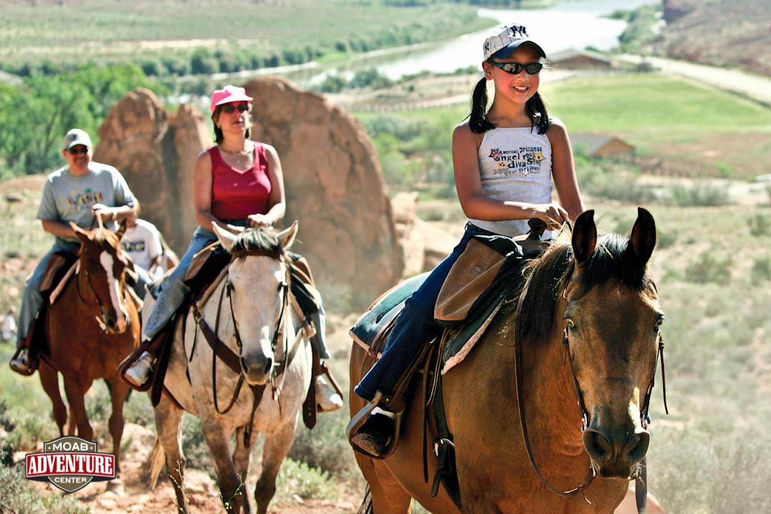 Moab Adventure Center - horseback riding through Castle Valley 