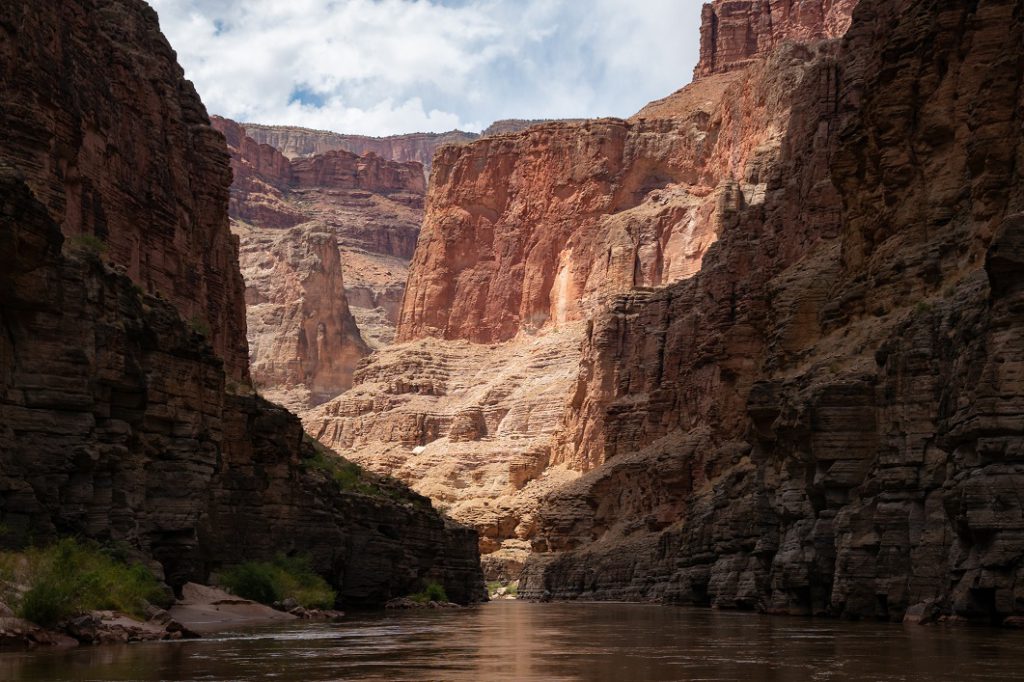 Deep within in the Grand Canyon.