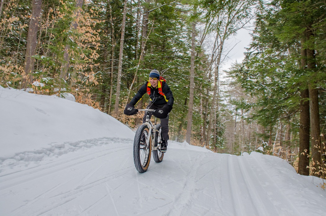 Fatbiking;Ski To uring; winter--Mt Washington Valley, NH.