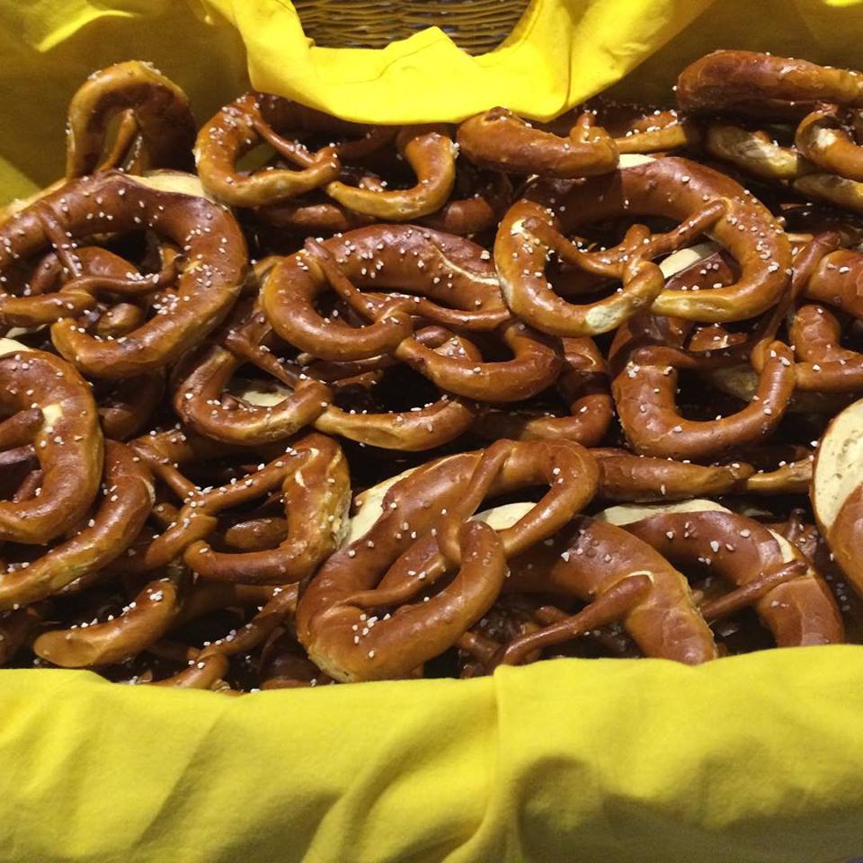 Pretzels made for demonstration on Uniworld River Queen