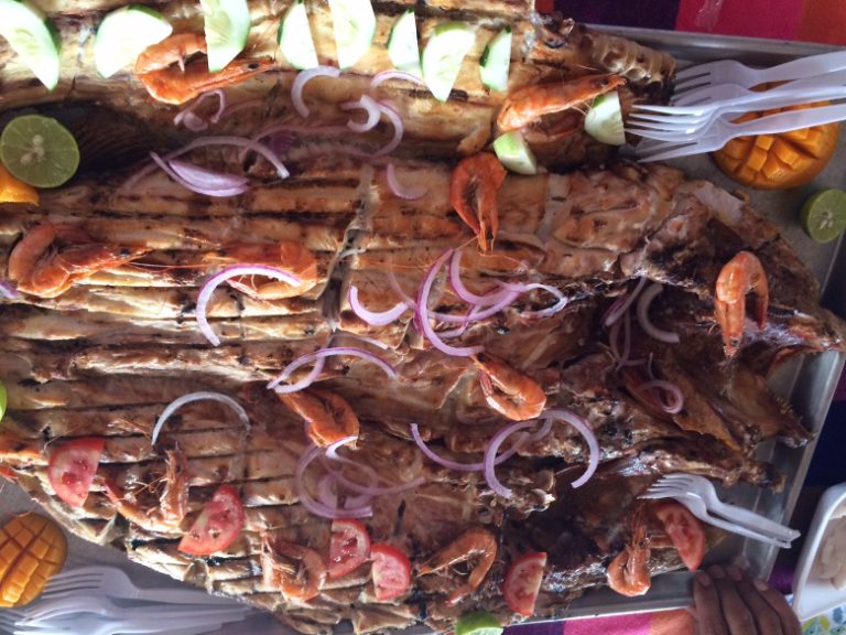 A memorable feast of mangrove-grilled Snapper