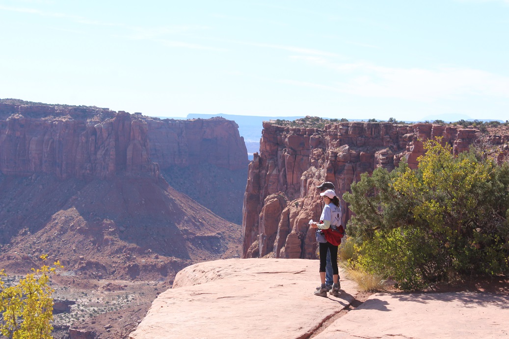 Taking in the view in Canyonlands National Park