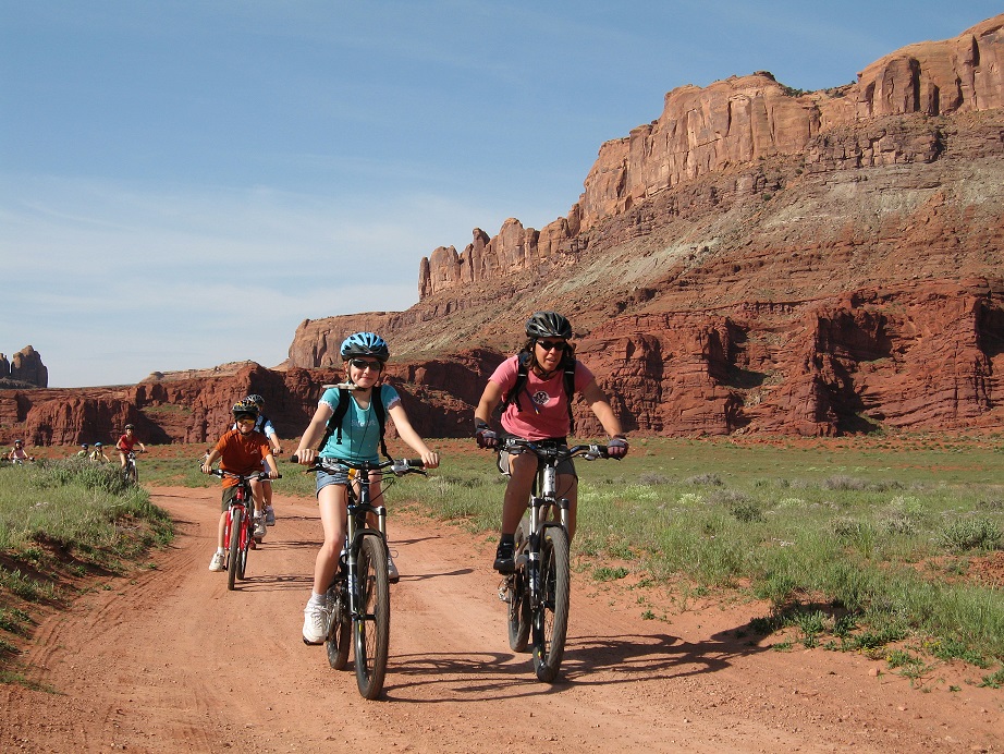 Mountain biking near Moab Utah