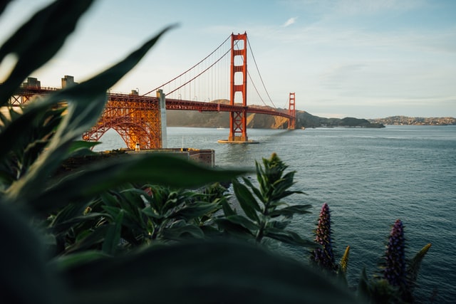 The famous Golden Gate Bridge in San Francisco