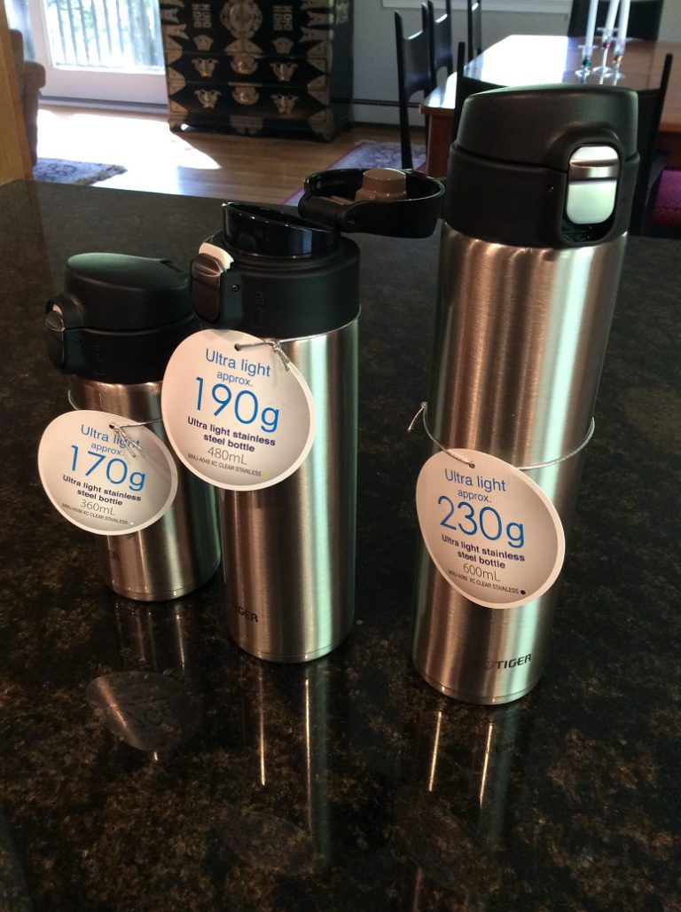 Cool clear water – in stainless steel travel tumblers