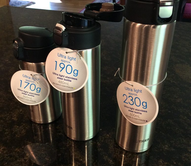 Cool clear water – in stainless steel travel tumblers