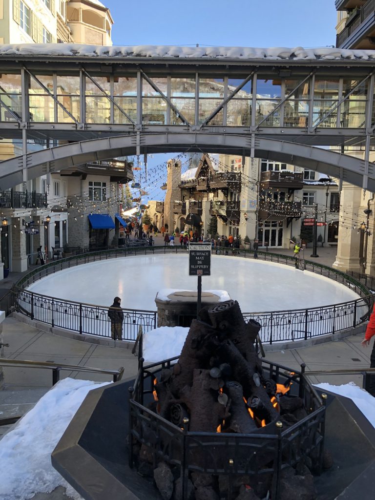 Ice Skating in the Lionshead area of Vail