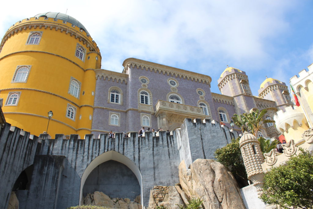 Visitors can stroll along the parapets of the fascinating Palace of Pena