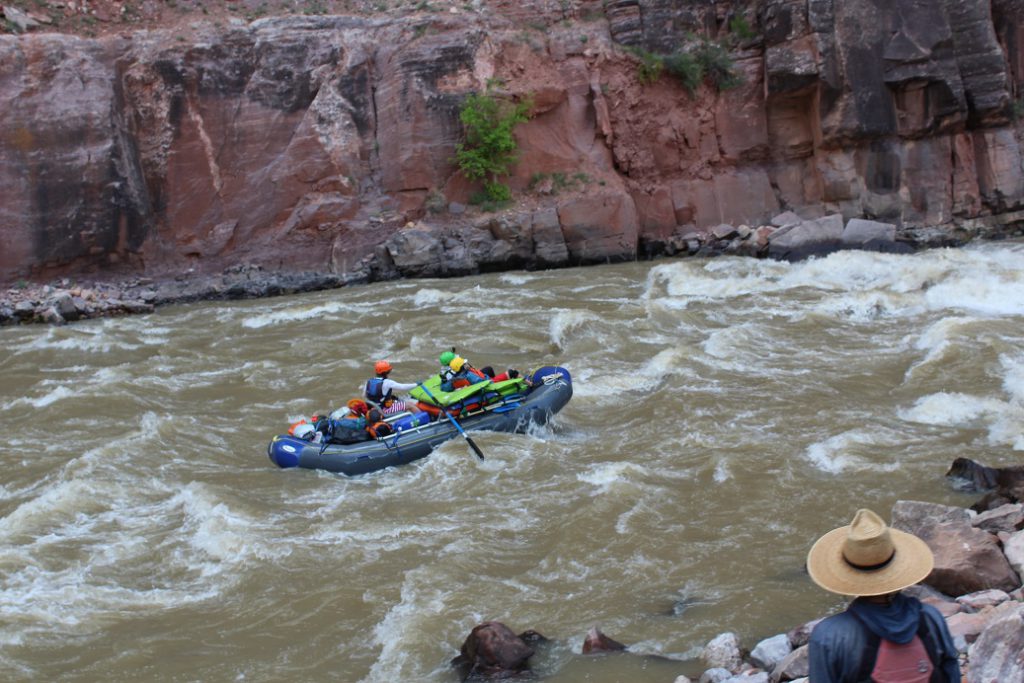 A private raft trip tackling Warm Springs, the baddest rapids on the Yampa at class 4