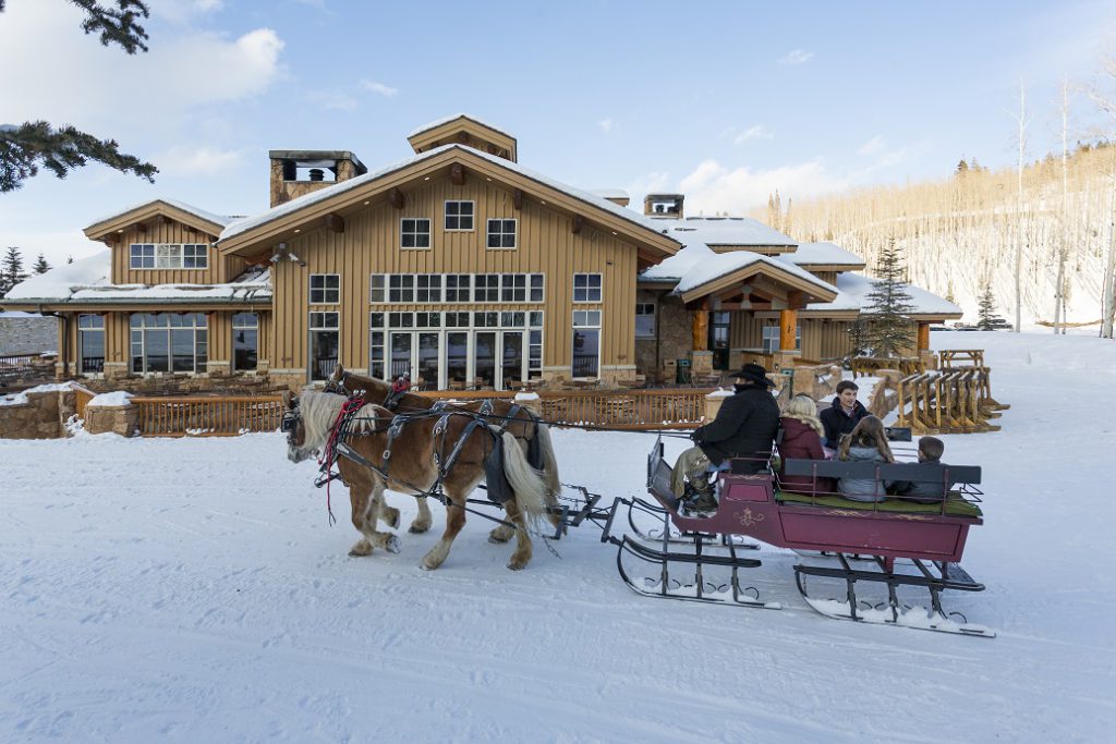 A sleigh ride at Deer Valley Resort