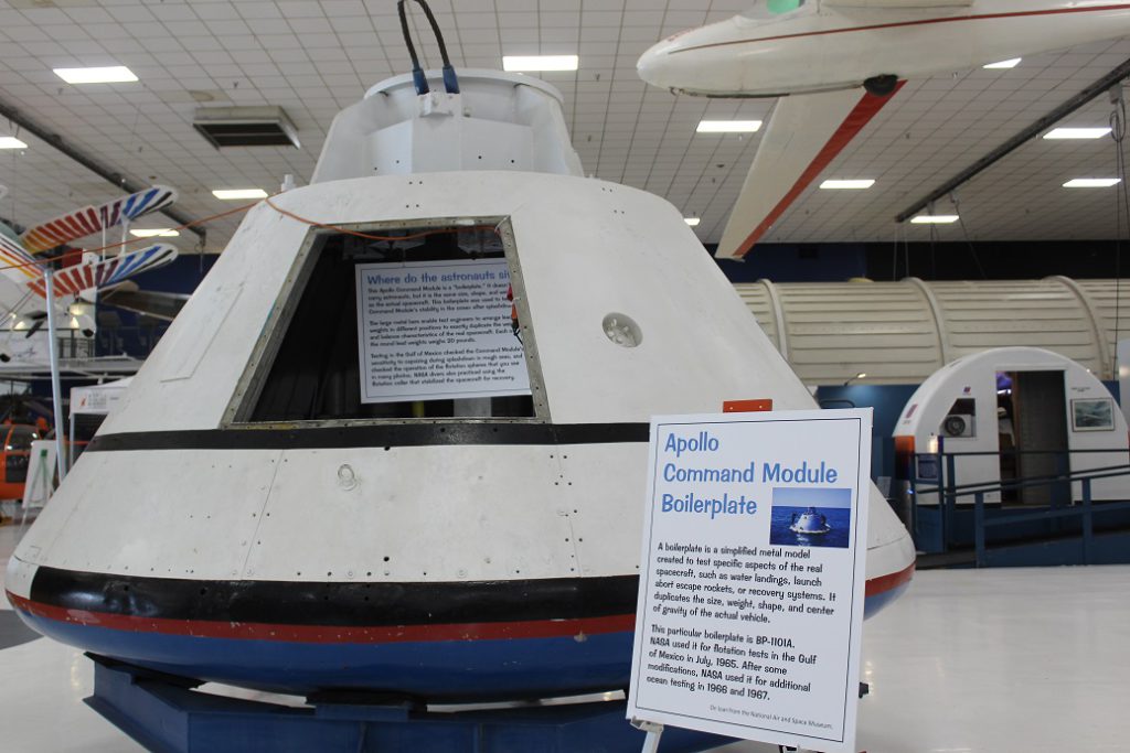 A very early boilerplate that was used for testing the design of the Apollo command modules