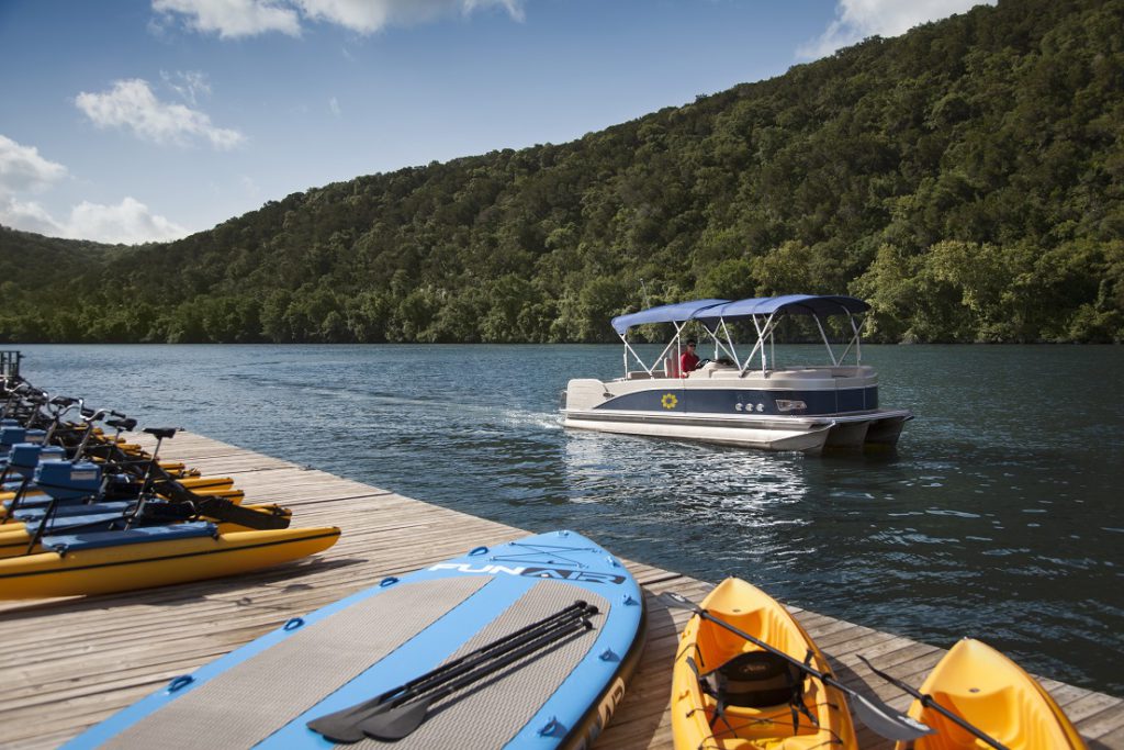 Boat Cruises to and from the Lake Austin Spa