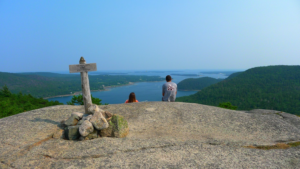 Top of Cadillac Mountain in Acadia National Park