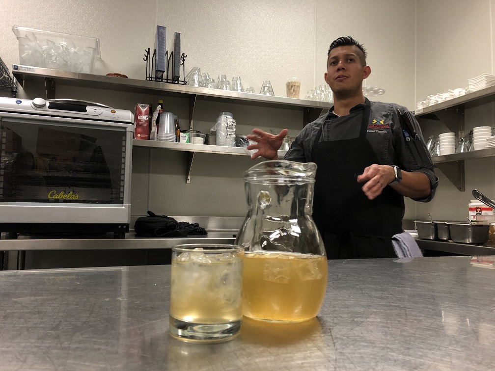 Chef Cesar explains how "Tepache" is made from fermented pineapple