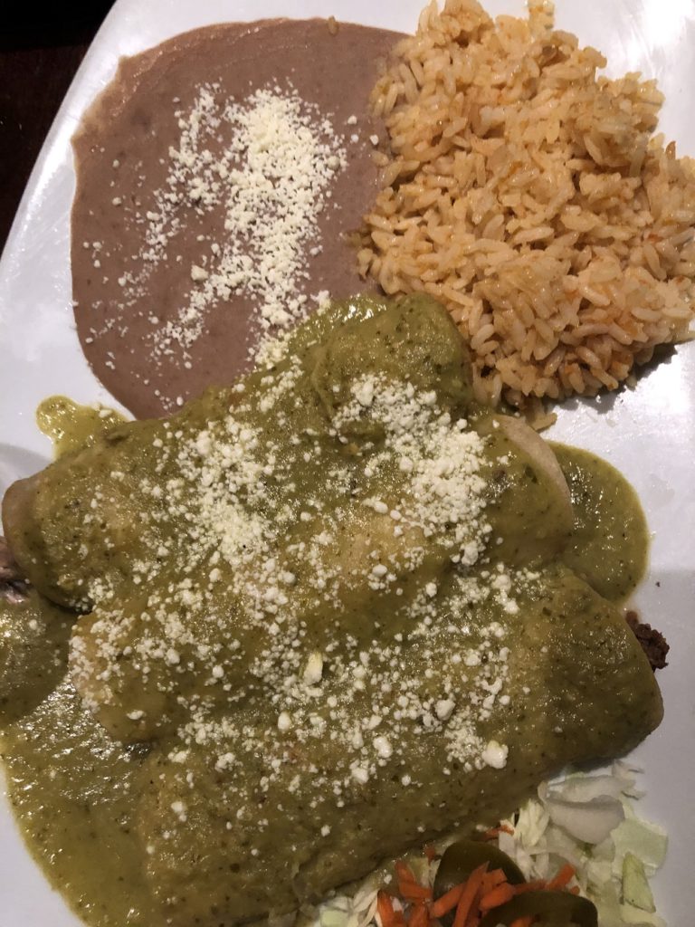 Enchiladas at el Sabor