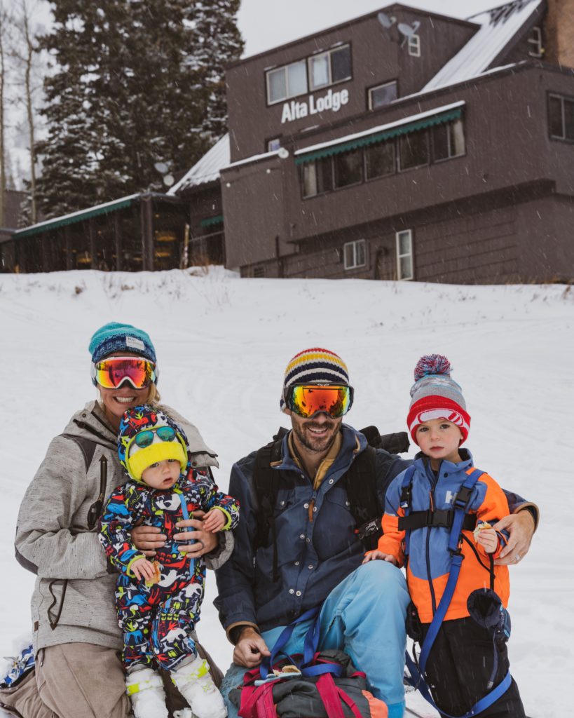 Family in Snow atAlta Lodge