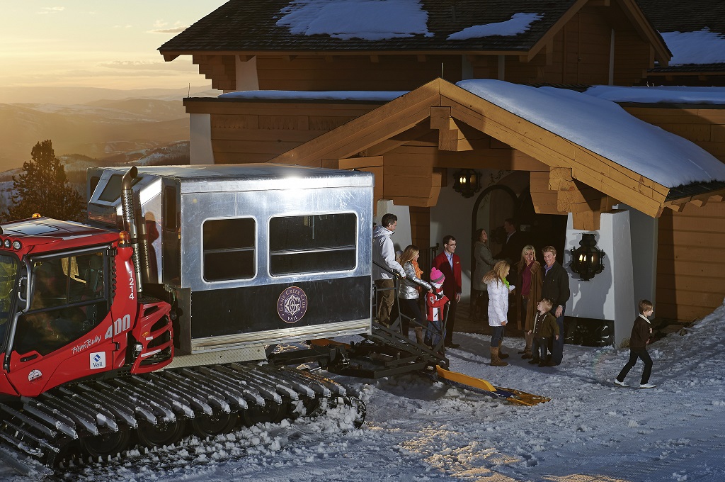 Game Creek Club Snow Cat arrival