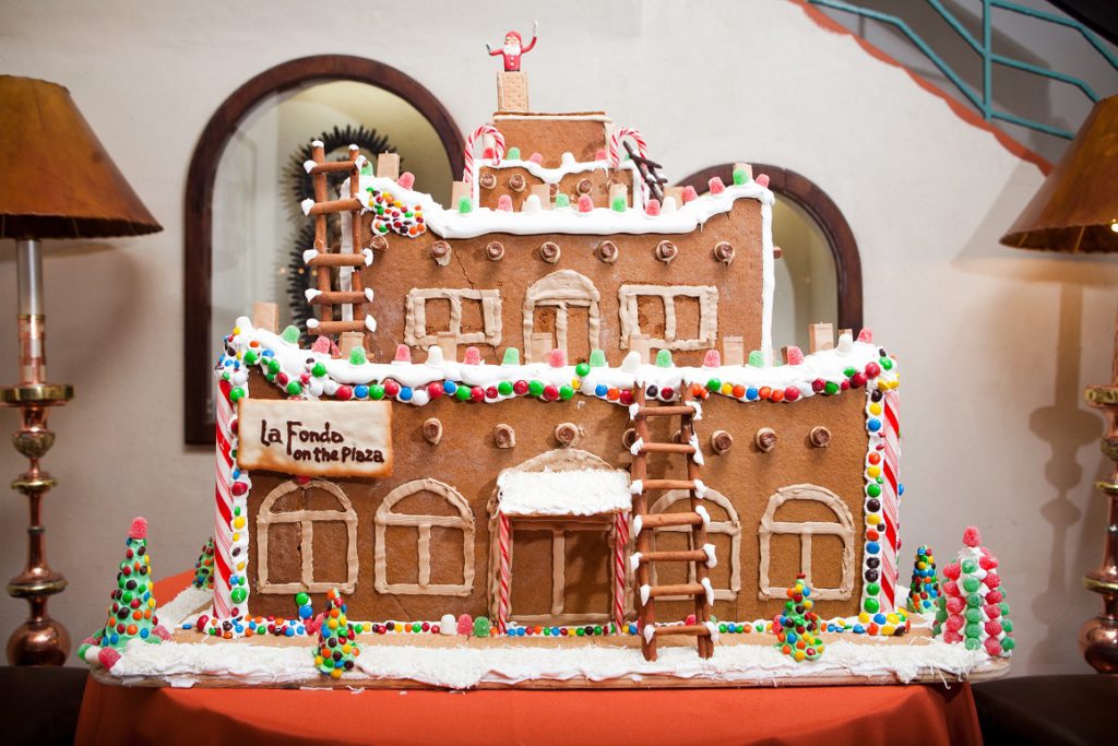 La Fonda on the Plaza Gingerbread House for the holidays