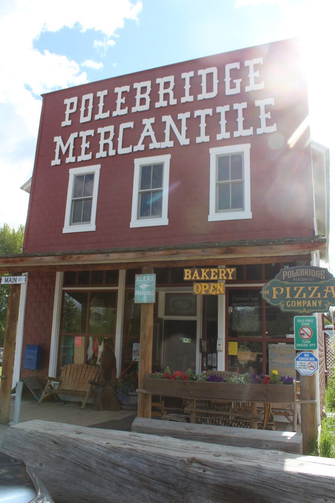 The historic general store in Polebridge, near Kintla Lake