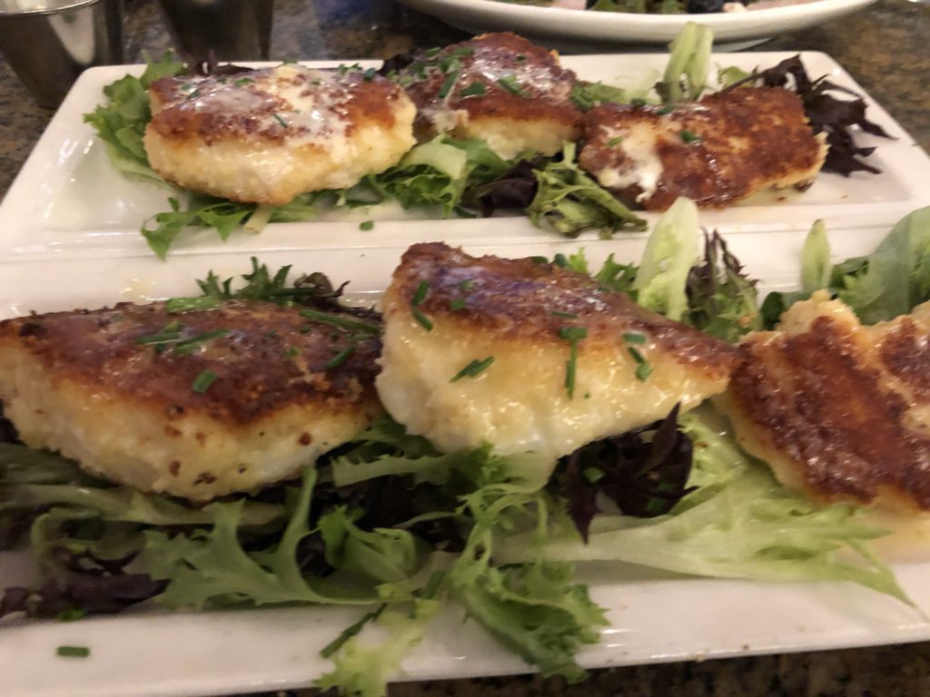 Halibut cheeks served up for dinner