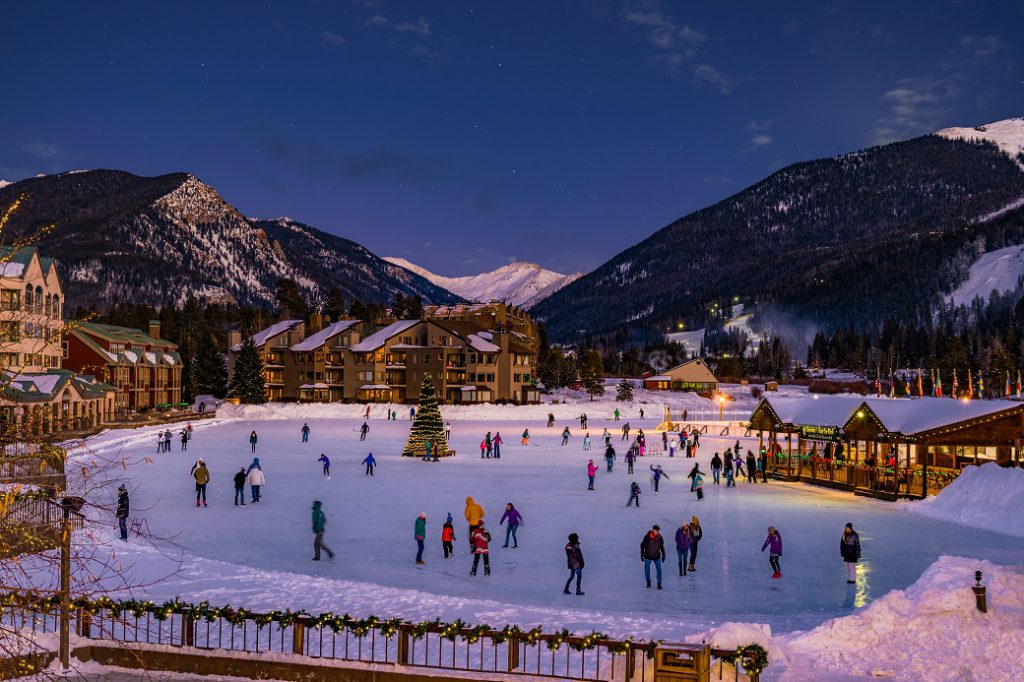 Ice skating rink, Keystone, Lakeside Village