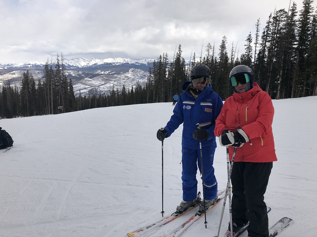 Instructor Lori Leary and Eileen at Beaver Creek