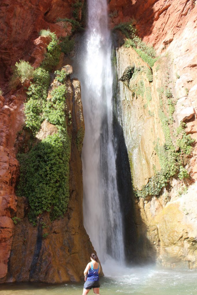 Intense spray at Deer Creek Falls