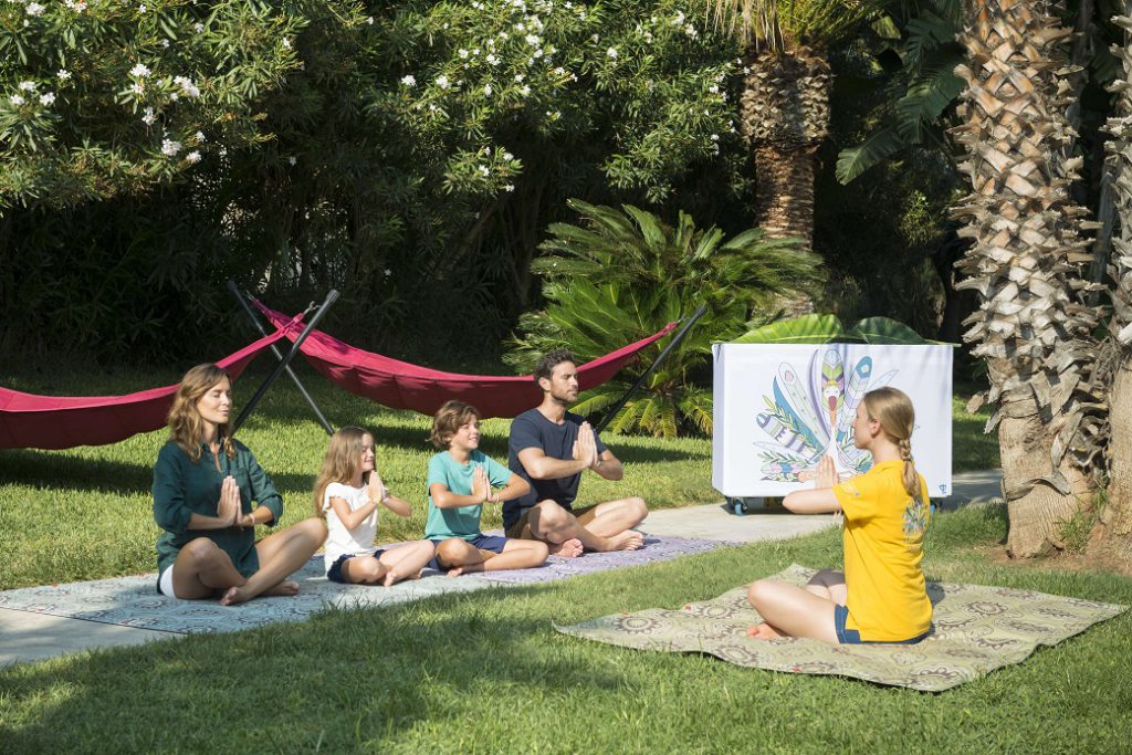 Family yoga lessons at Club Med