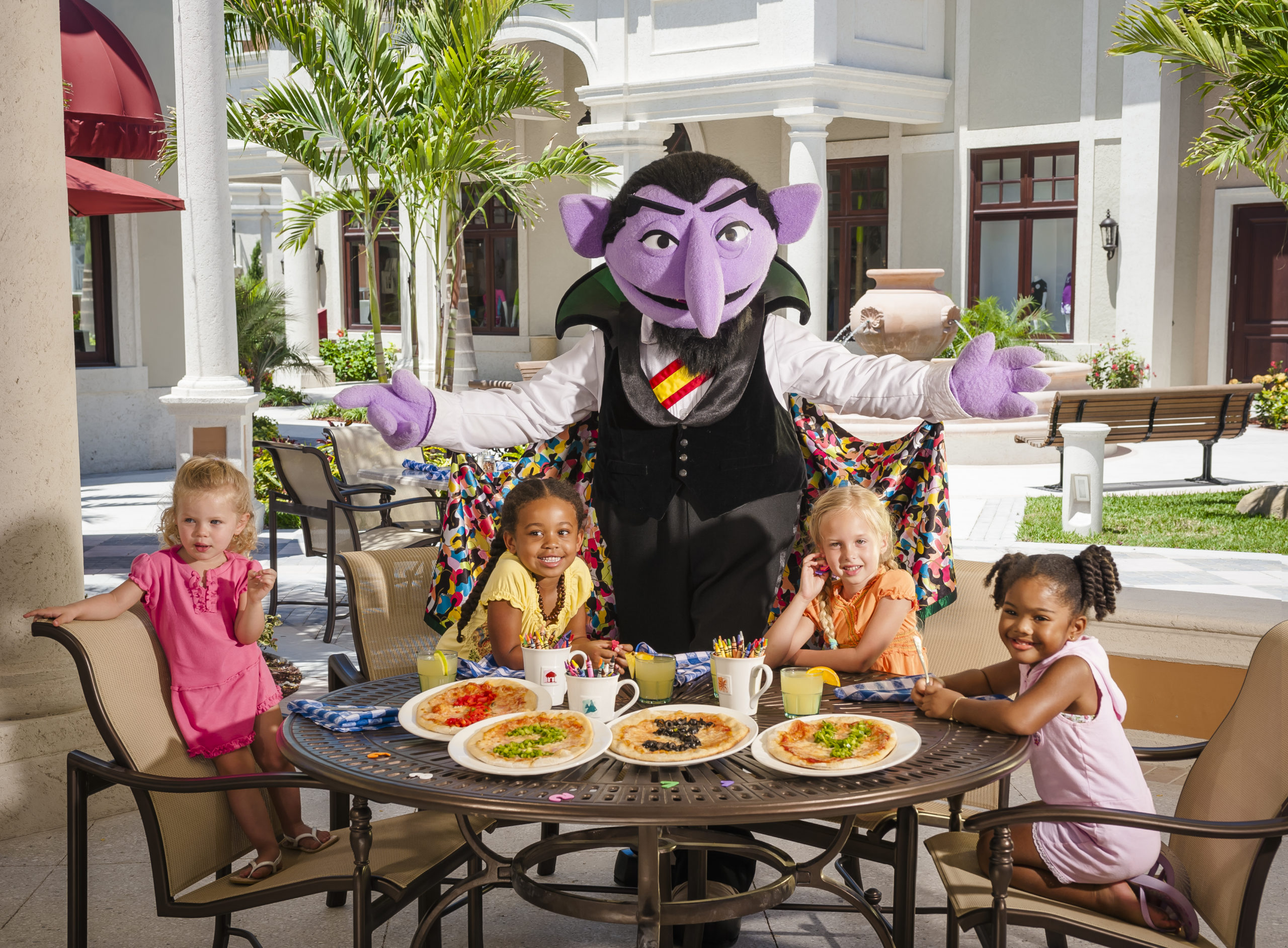 Kids enjoying a pizza party at Beaches Resort