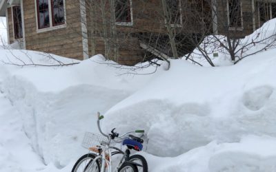 Town of Crested Butte CO in deep winter