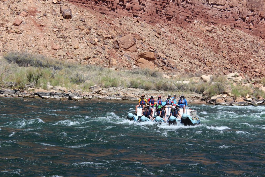 Navigating House Rock rapids