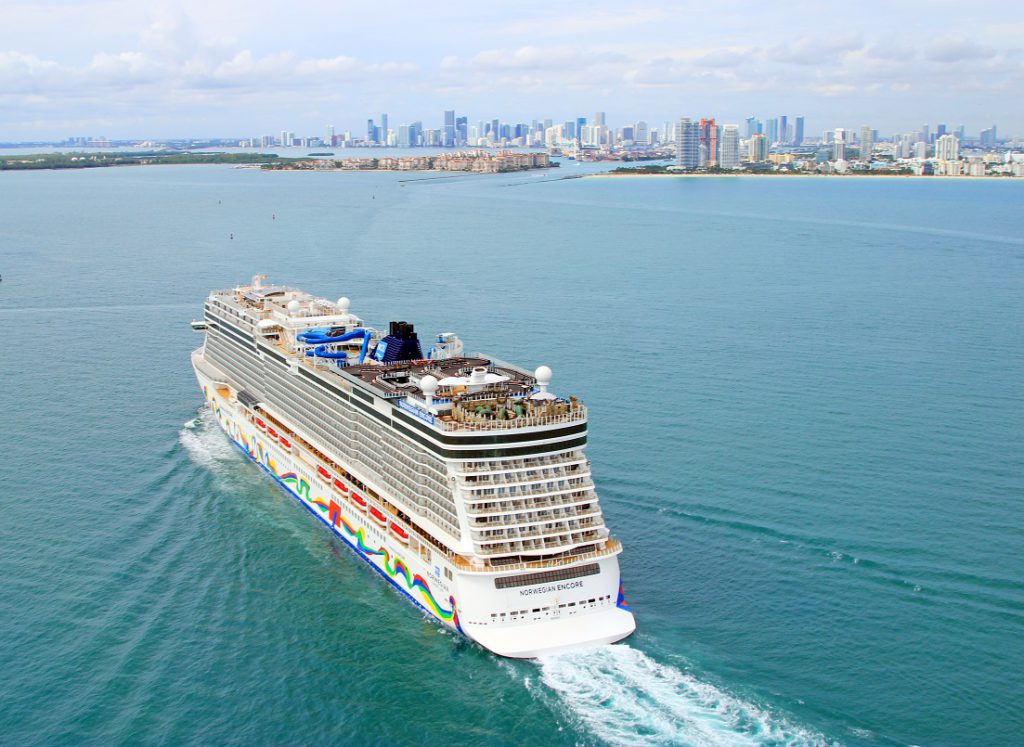 Norwegian Cruise Line’s Encore in Miami