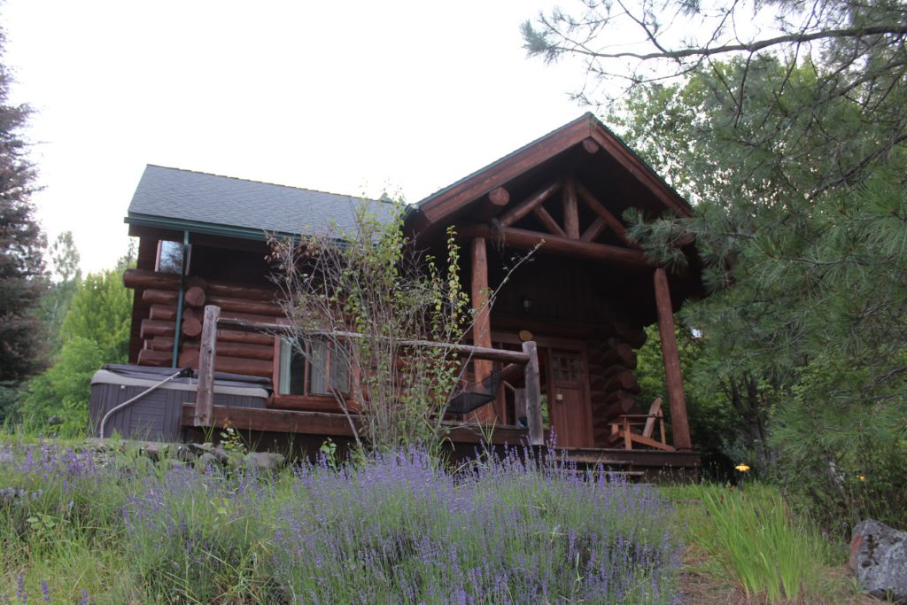 Our cozy cabin at River Dance Lodge near Kooskia Idaho