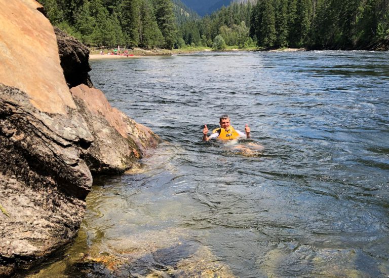 Away from it all: At River Dance Lodge in scenic central Idaho