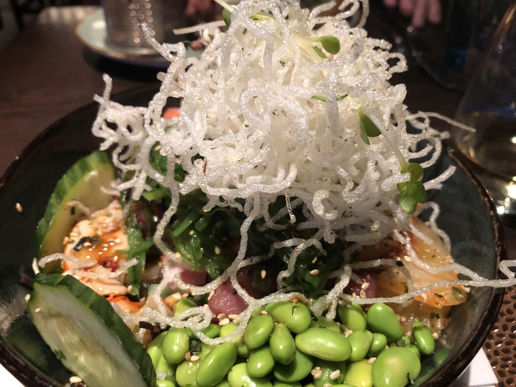 Poke bowl at Tavern on Square