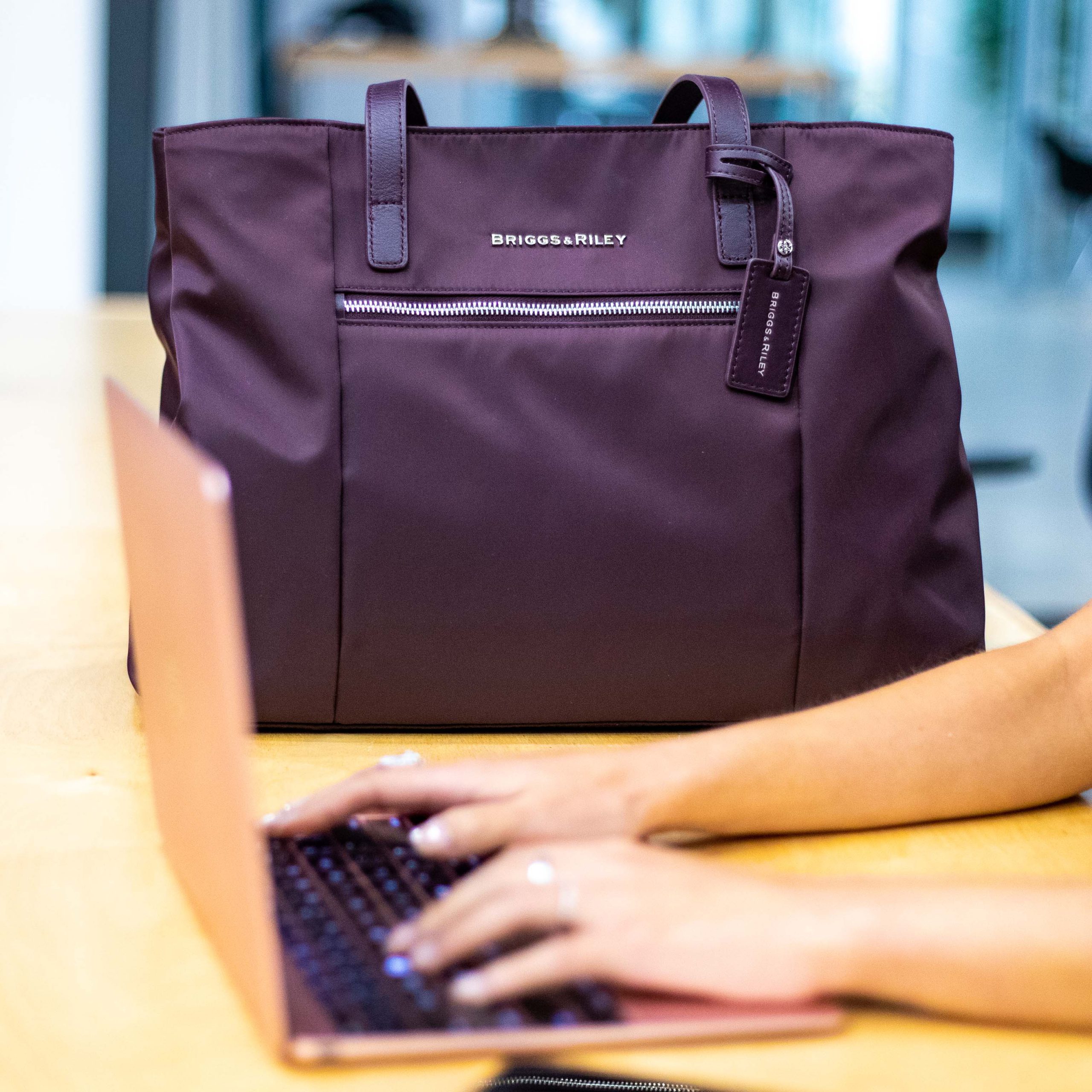 Rhapsody plum tote