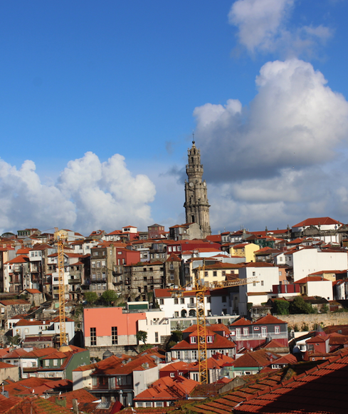 View at the top of Porto