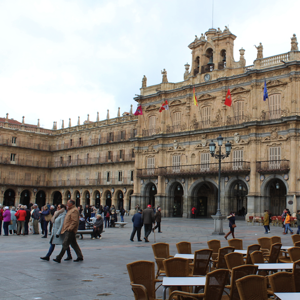 Main square in Salamanca Spain