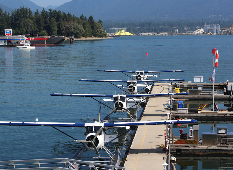 Seaplane port on the Vancouver Waterfront