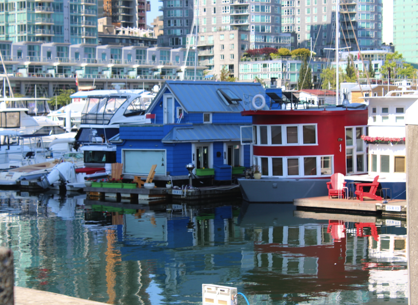 House boats near Granville Island