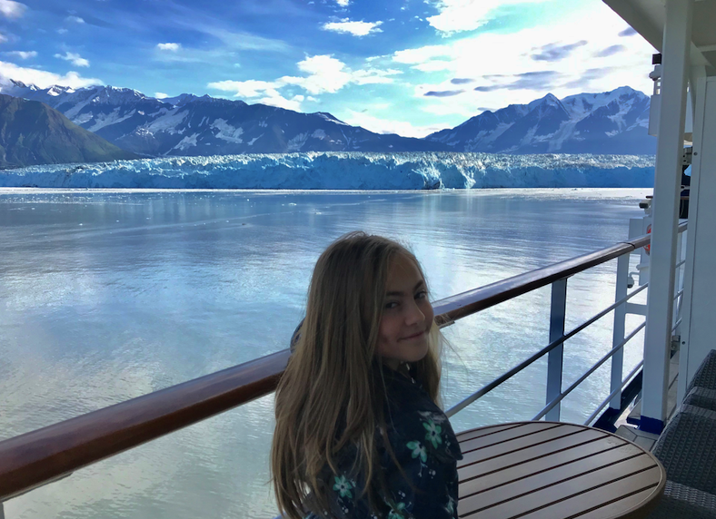 Alexandra Makaev on one of her many Alaska cruises