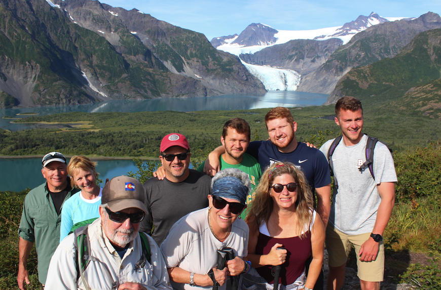 Our small group at the summit of the Ridge Hike