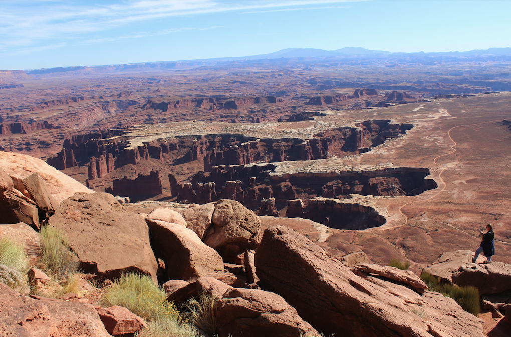 Canyons on view from the Grand Viewpoint in Canyonlands NP